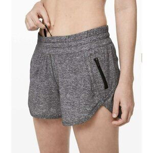 Lululemon Tracker Short V *4" Heather Lux Multi Black Sz 4